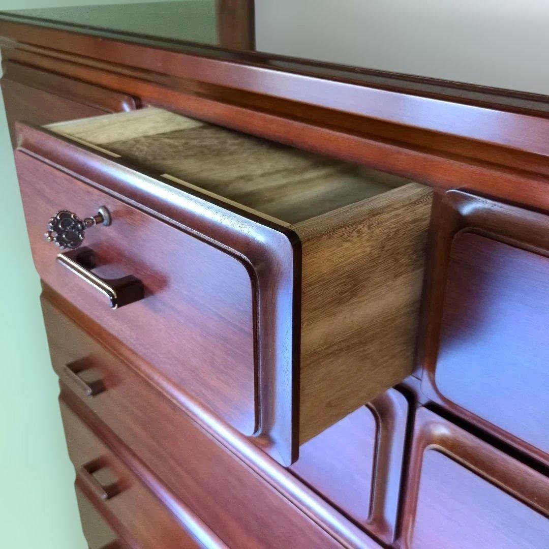 和箪笥 138㌢高 レトロ調 整理タンス チェスト