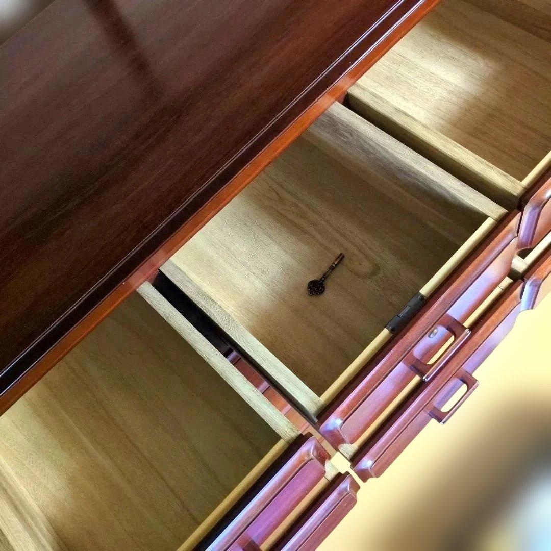 和箪笥 138㌢高 レトロ調 整理タンス チェスト