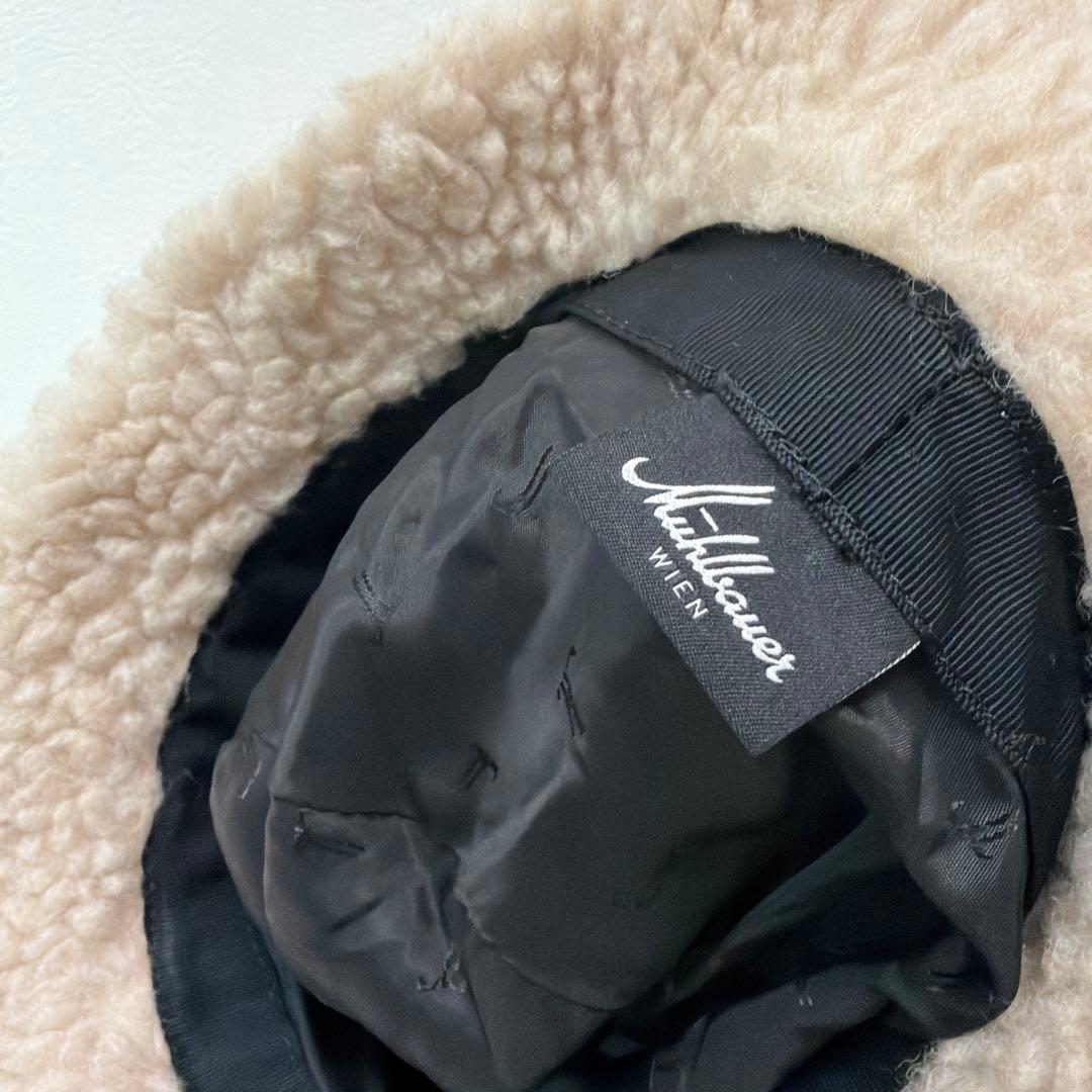 Muhlbauer ミュールバウアー　ボア生地　バケットハット