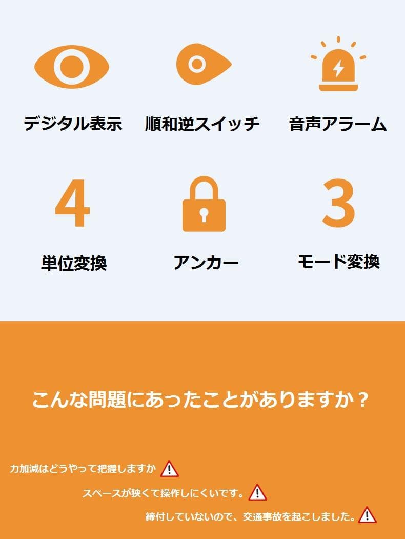 デジタルトルクレンチ 1.8-60N ミニレンチ タイヤ交換 ねじ ボルト  B