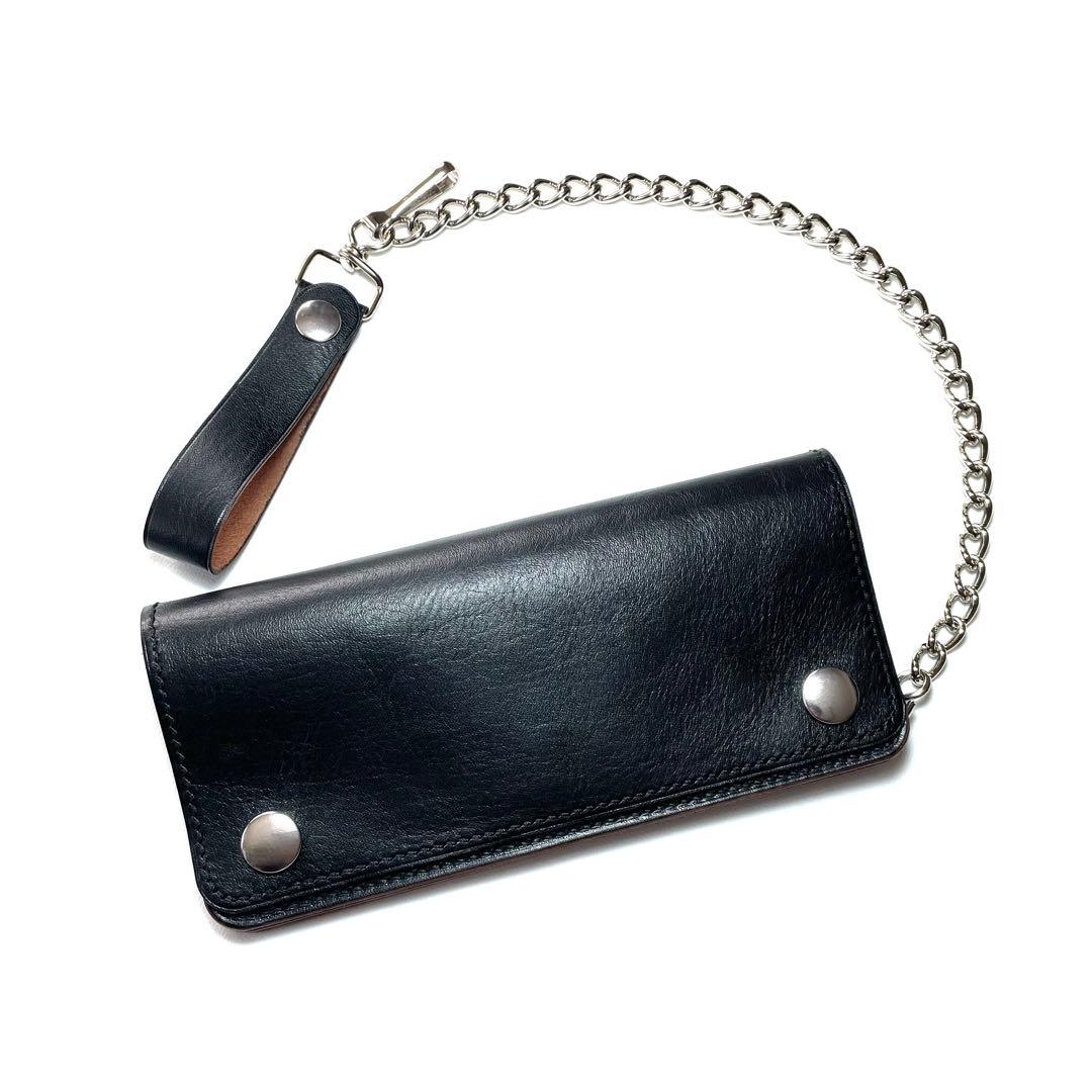 ご注文品　トラッカーウォレット　飾りステッチ　カードポケット改　ホースハイド