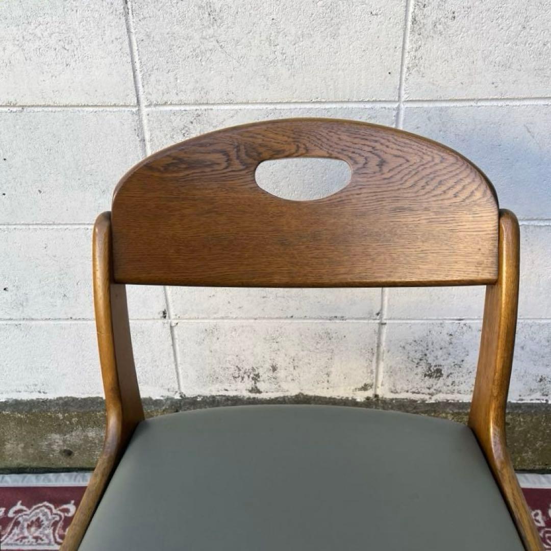 高級 浜本工芸 ◾️木製家具 ナラ材/ オーク材 デスクチェア ワークチェア 書斎