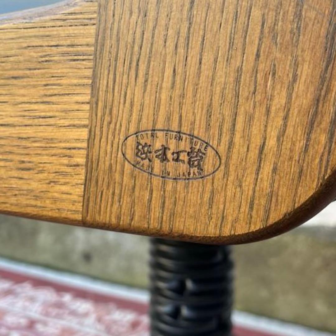 高級 浜本工芸 ◾️木製家具 ナラ材/ オーク材 デスクチェア ワークチェア 書斎