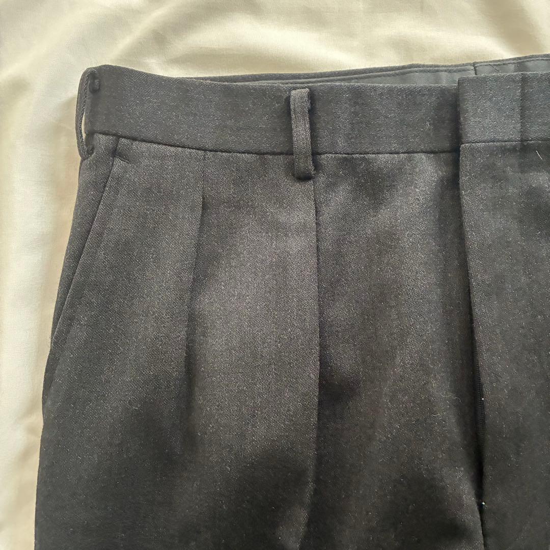 90’s vintage ウールスラックス ワイド ツータック 日本製 アメカジ