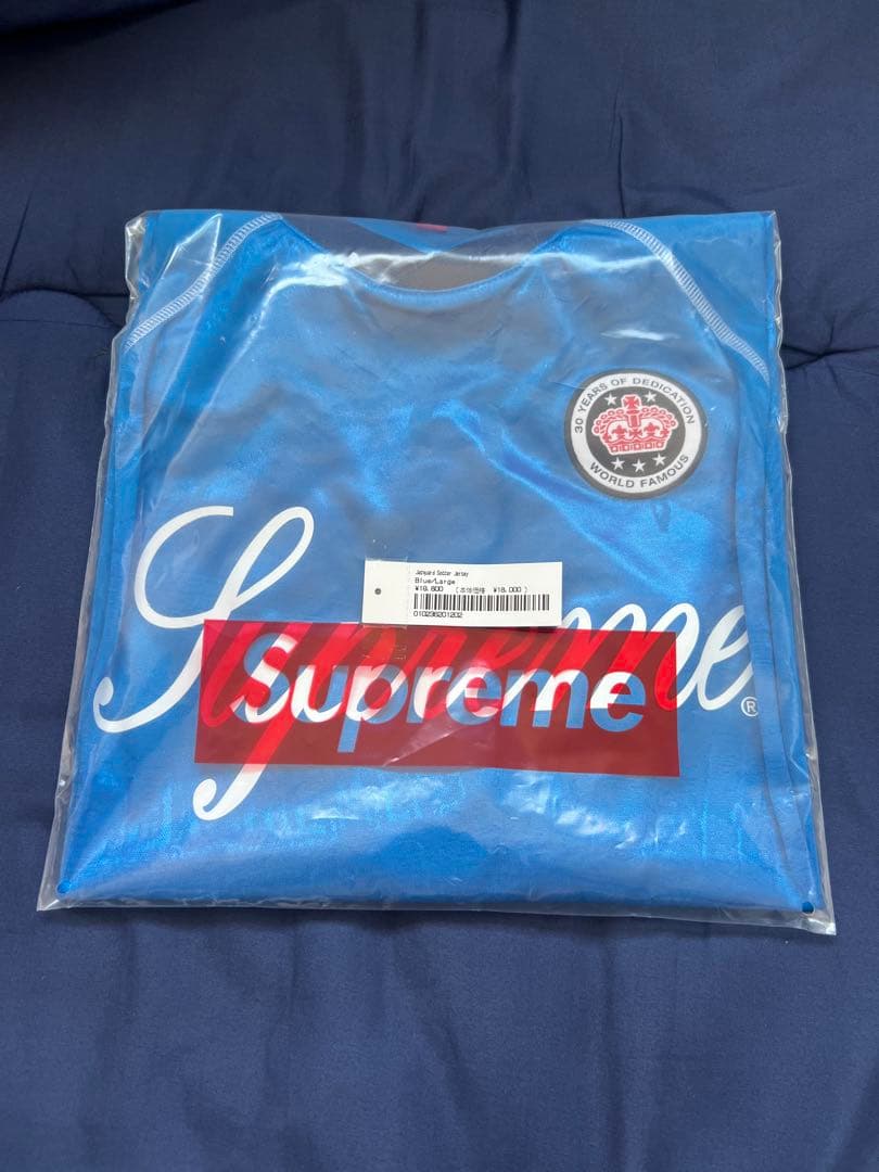 ウェア Supreme Jacquard Soccer Jersey \"Blue\"