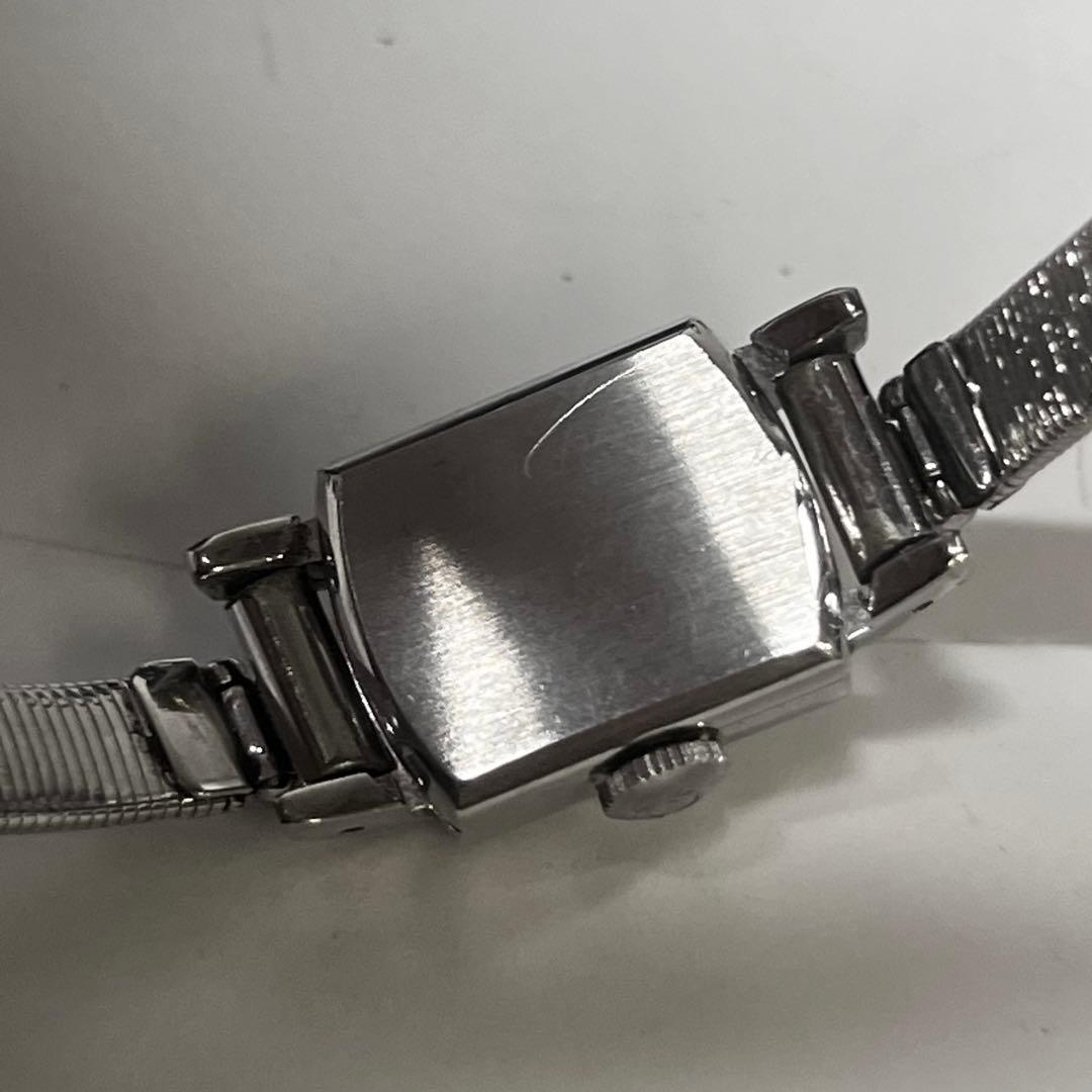 OMEGA オメガ レディース シルバー スクエア 手巻き ヴィンテージ