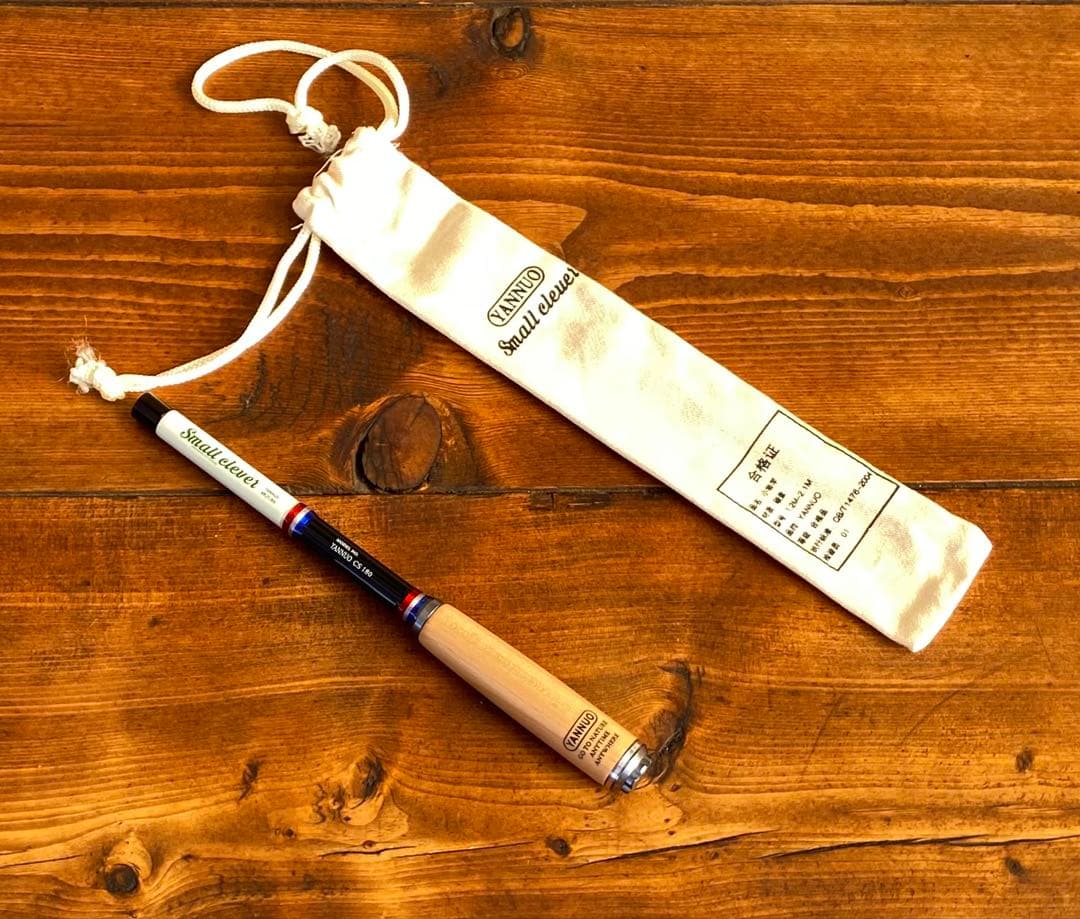 釣り竿セット　小物釣り竿　タナゴ竿　仕掛け180cm ウッドグリップ　仕掛け巻き