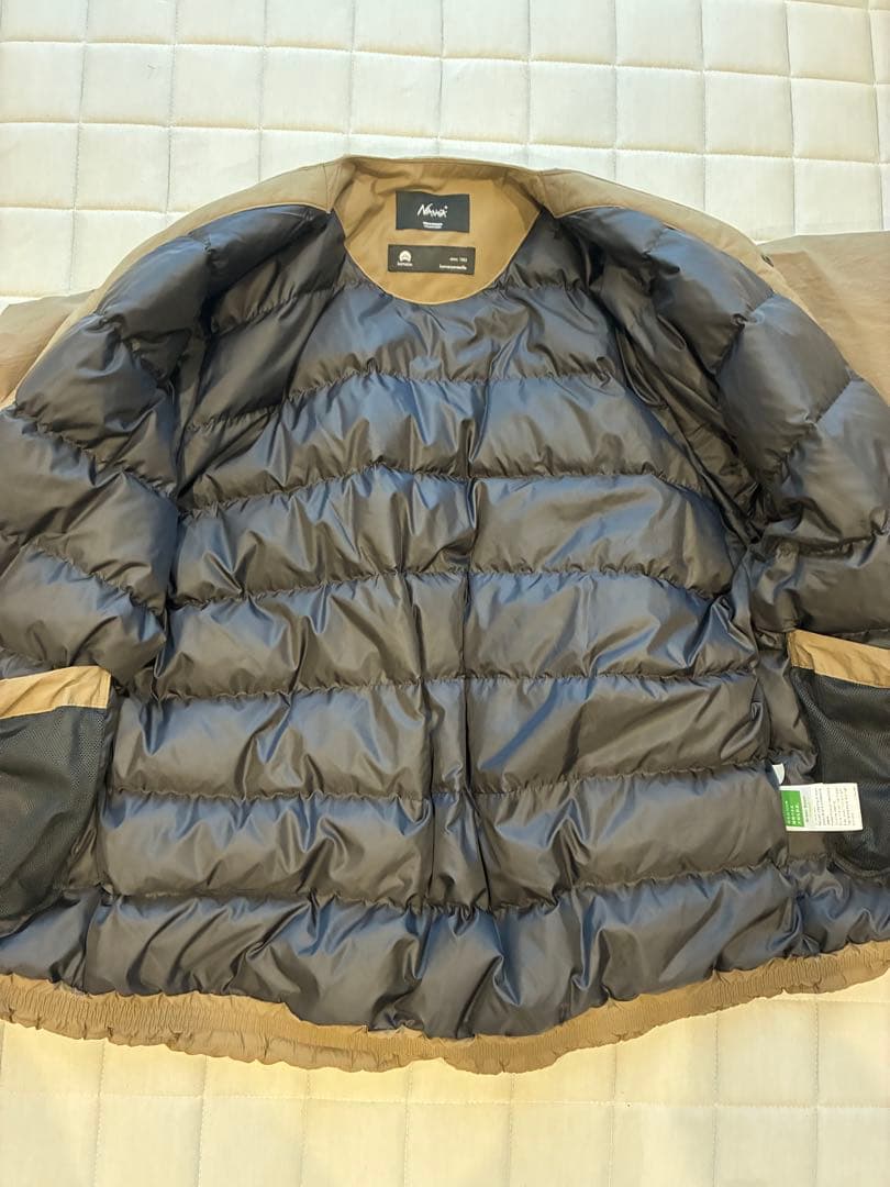 NANGA×UR /ナンガ×アーバンリサーチ　 ノーカラーダウンブルゾン