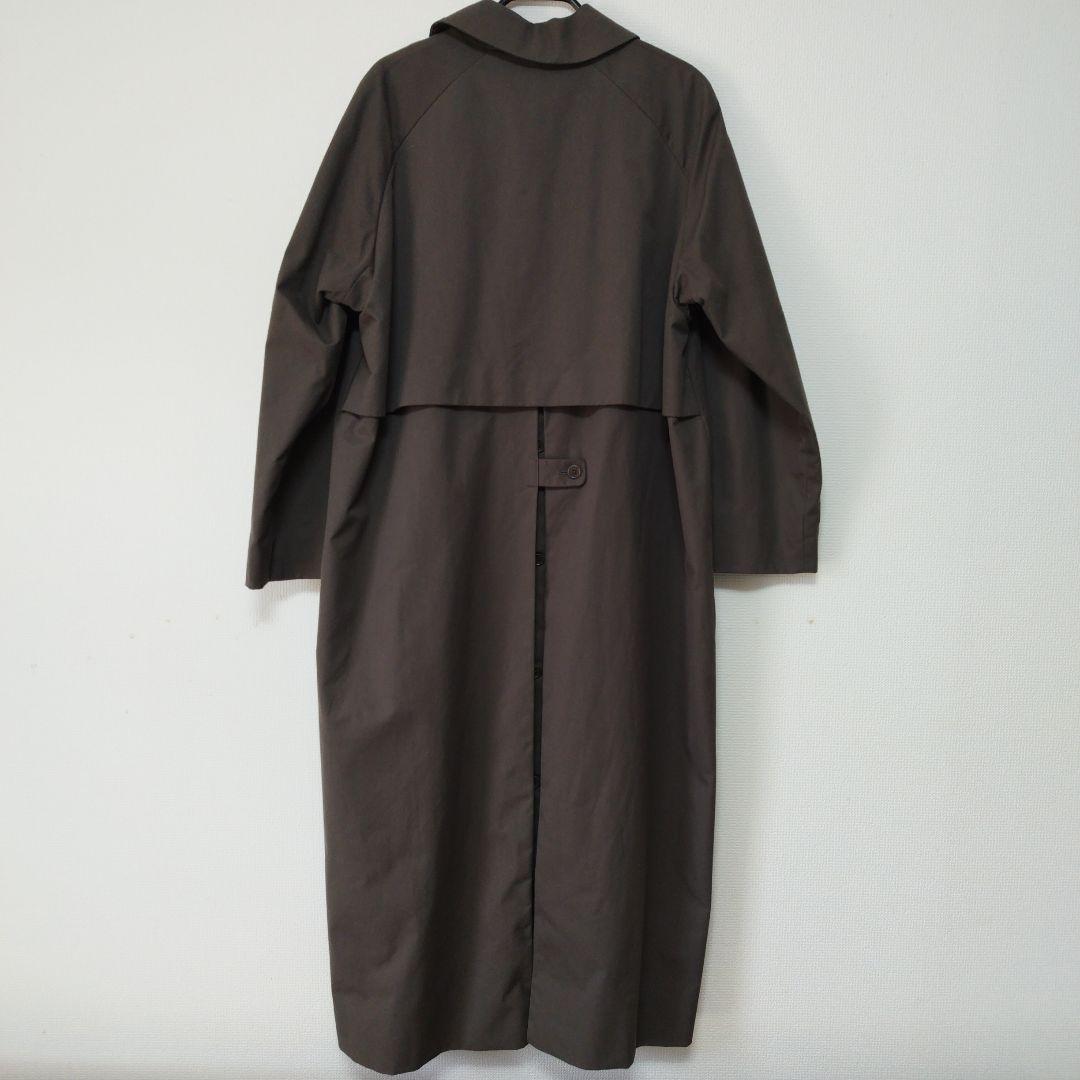 最終価格　YAECA ヤエカクサキブラウン ステンカラーコートロングSサイズ