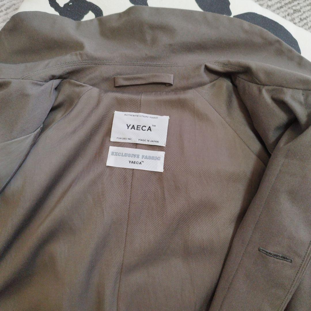 最終価格　YAECA ヤエカクサキブラウン ステンカラーコートロングSサイズ