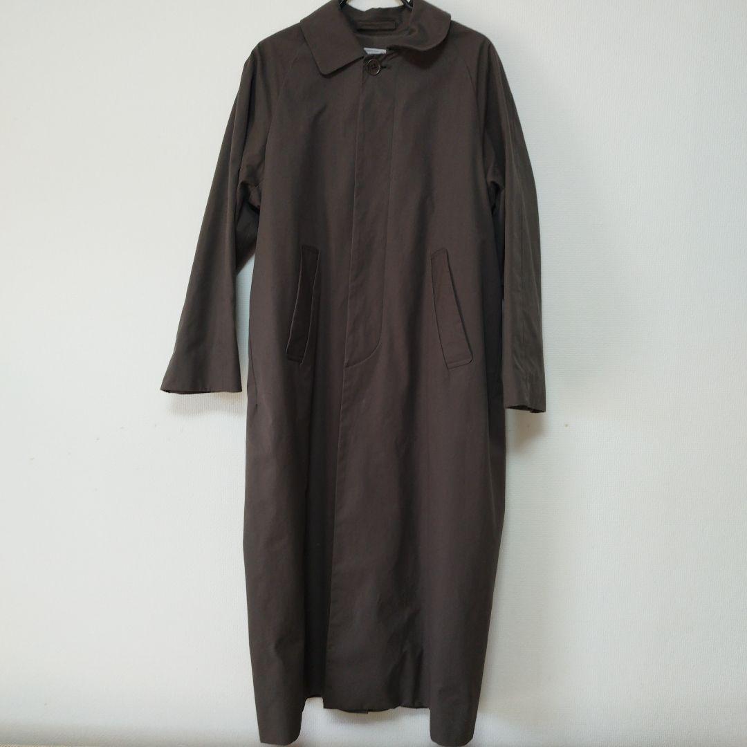最終価格　YAECA ヤエカクサキブラウン ステンカラーコートロングSサイズ