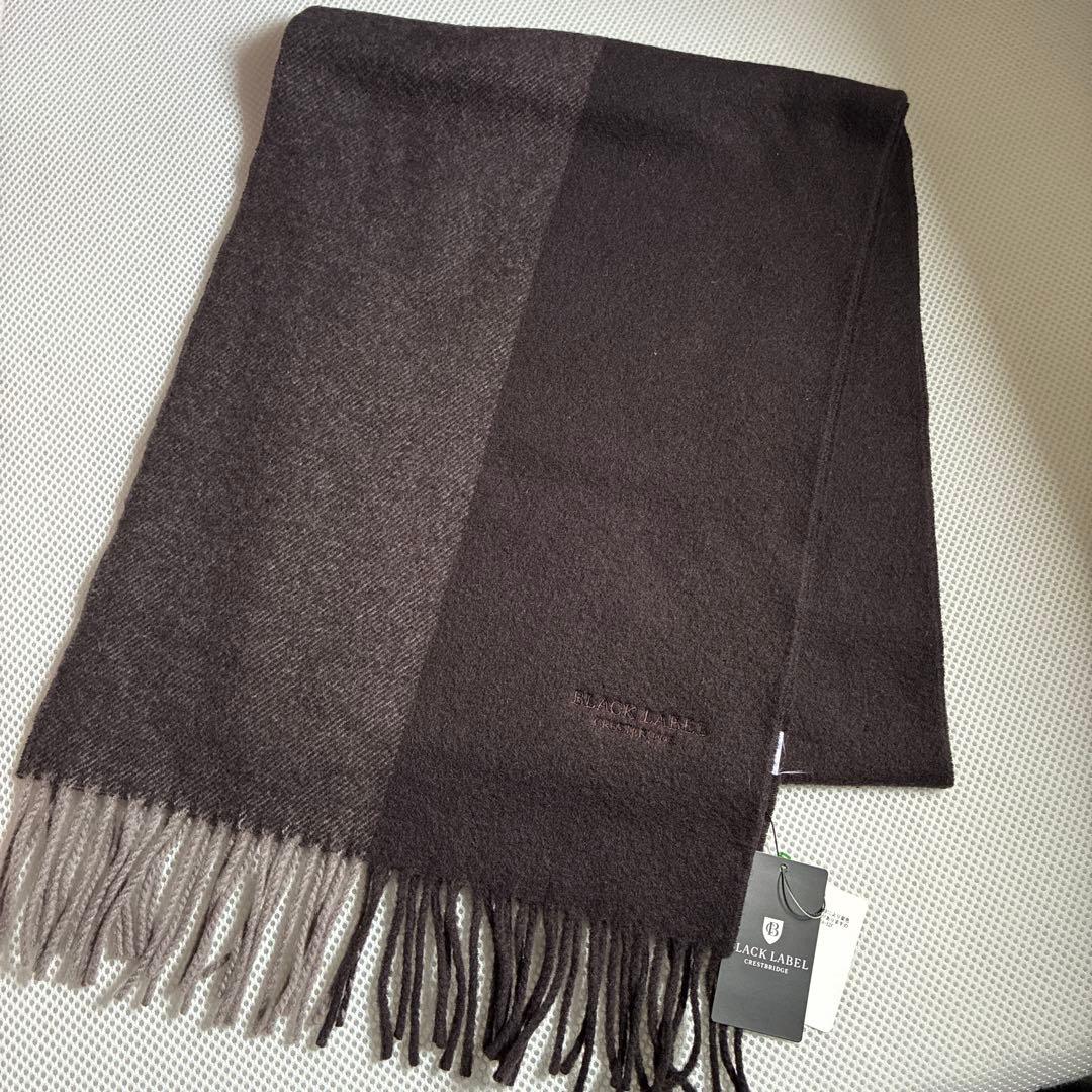新品　ブラックレーベルクレストブリッジ　マフラー　カシミヤ混