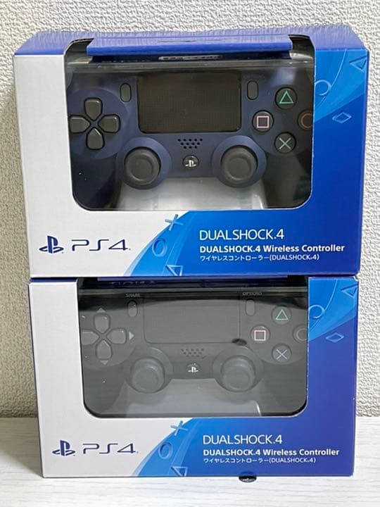 【PS4】ワイヤレスコントローラー(DUALSHOCK4)ブラック、ブルー