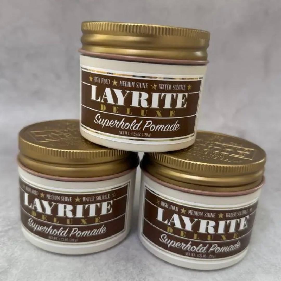 【新品未使用】LAYRITE Superhold Pomade３個セット