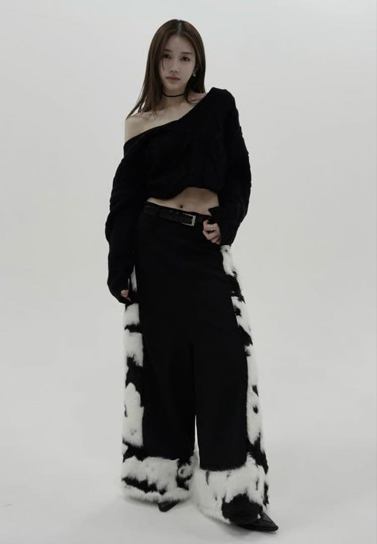 パンツ fur loose pants kiss the club