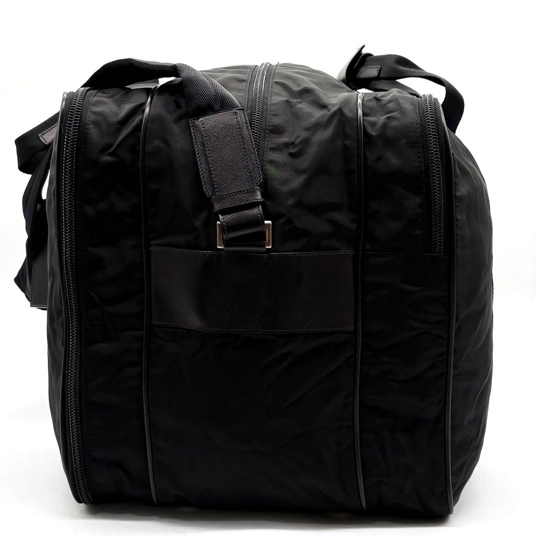 【専用】プラダ 2way ボストンバッグ ナイロン サフィアーノ 三角ロゴ 黒