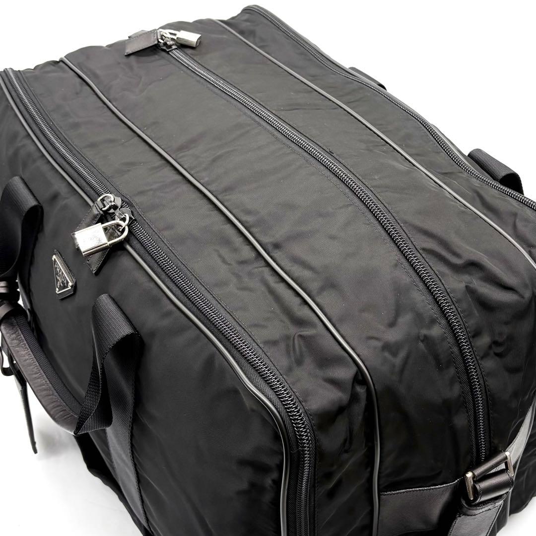 【専用】プラダ 2way ボストンバッグ ナイロン サフィアーノ 三角ロゴ 黒