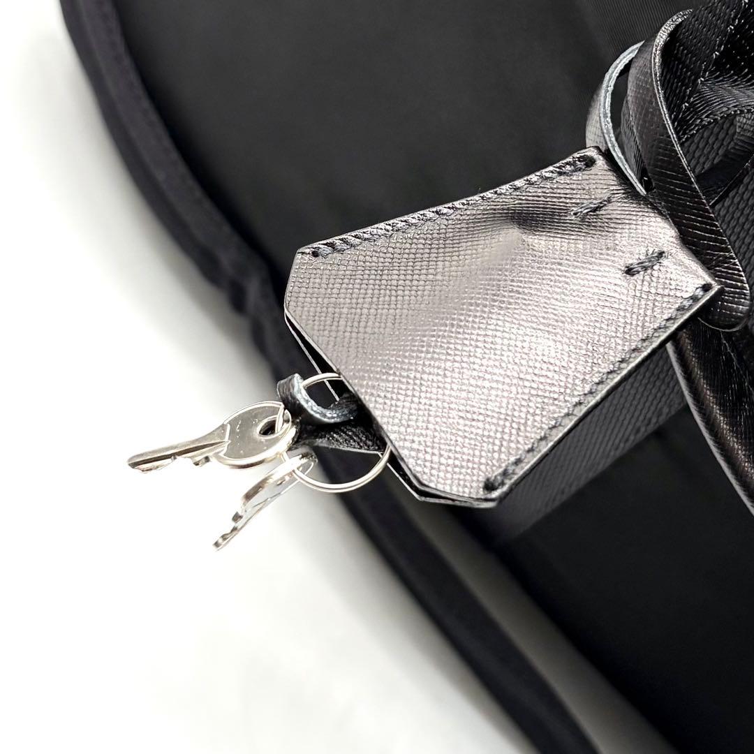 【専用】プラダ 2way ボストンバッグ ナイロン サフィアーノ 三角ロゴ 黒