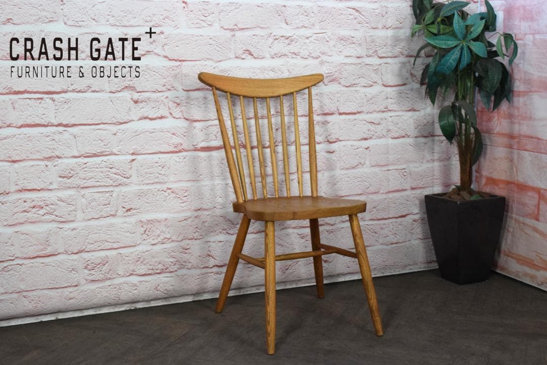 クラッシュゲート ノットアンティークス コール2 チェア ライトブラウン　E