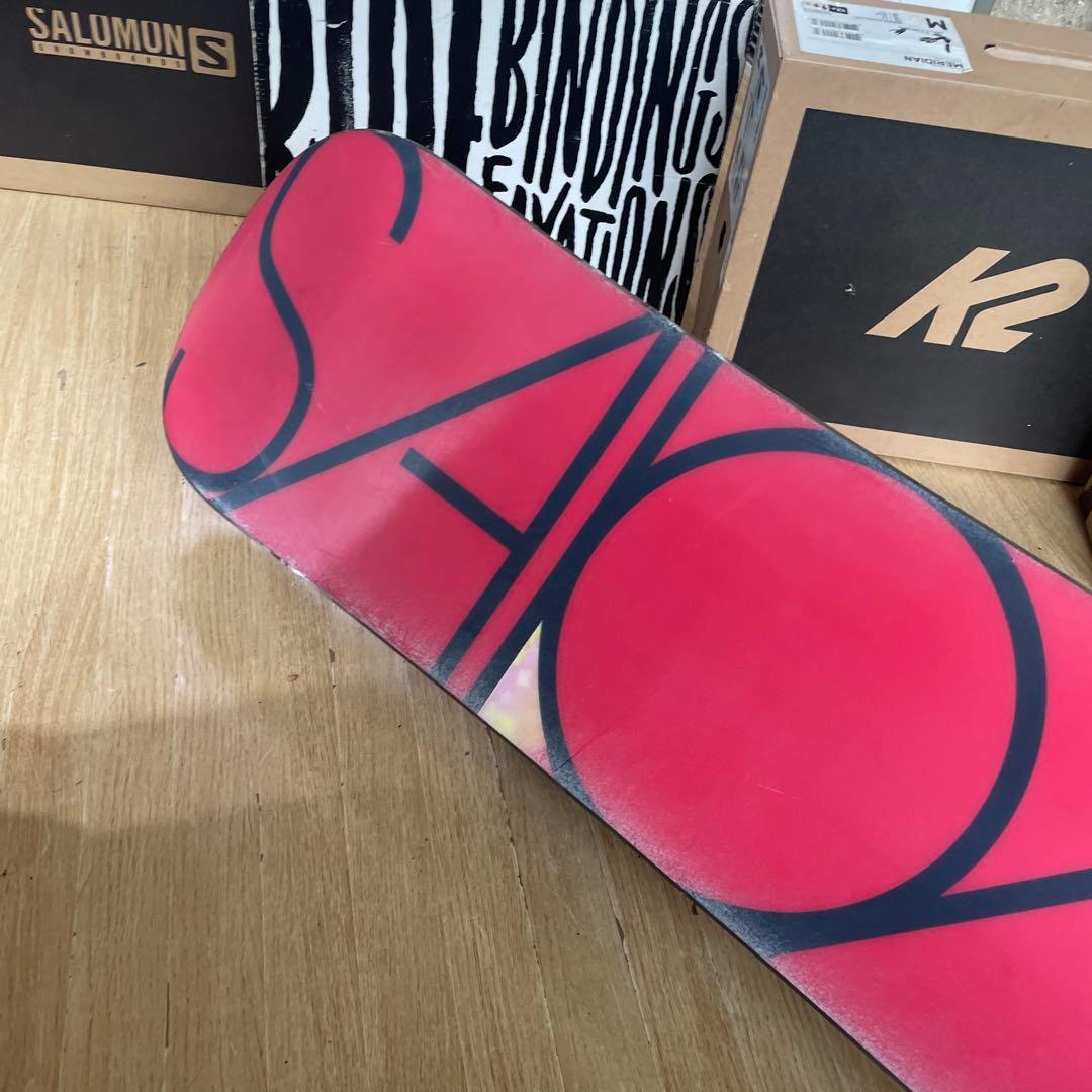 SALOMON×LINK　サロモン　バインディング付　スノーボードセット