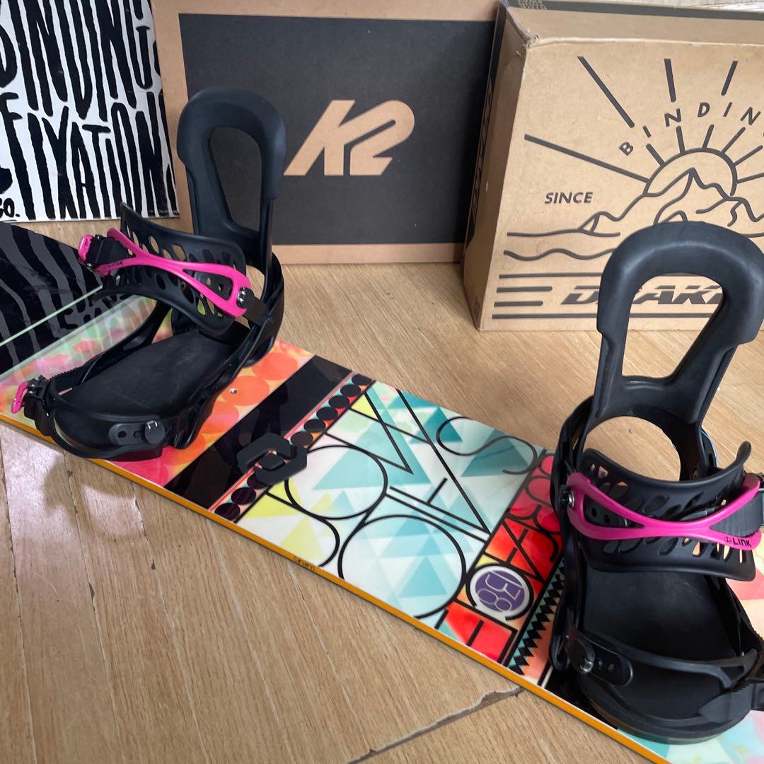 SALOMON×LINK　サロモン　バインディング付　スノーボードセット