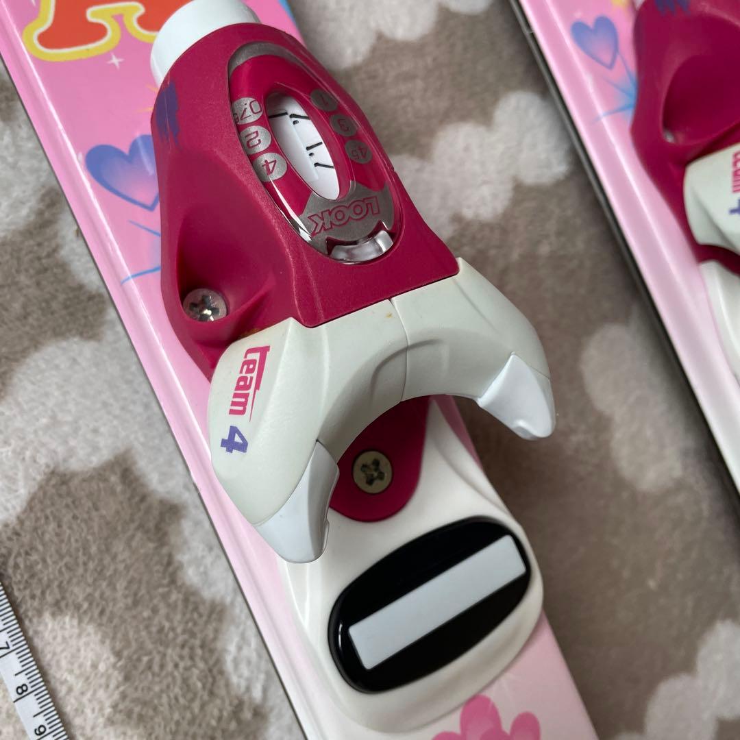 9999→KAZAMA SPAX 106cm スキー板 ピンク色レインボー