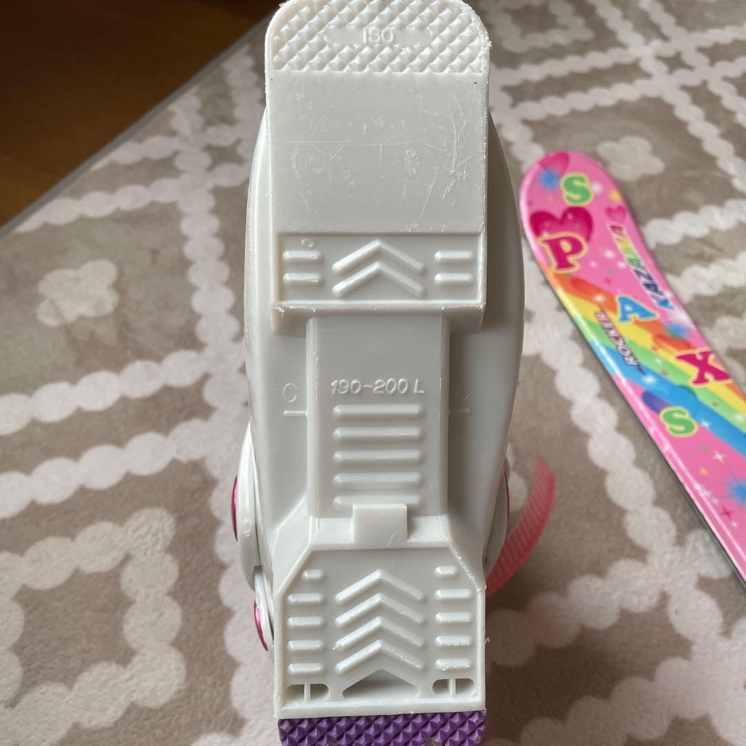 9999→KAZAMA SPAX 106cm スキー板 ピンク色レインボー