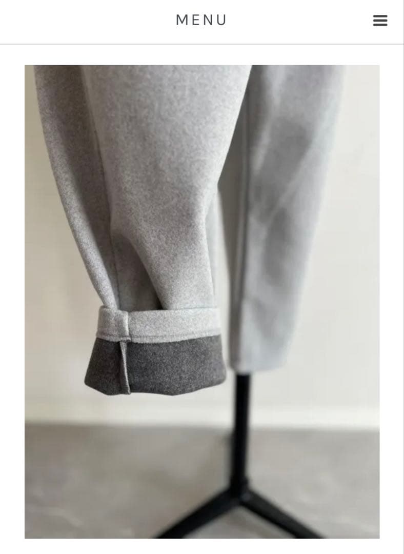 新品★JULY NINE★ふわもちパンツ⭐︎グレー⭐︎36