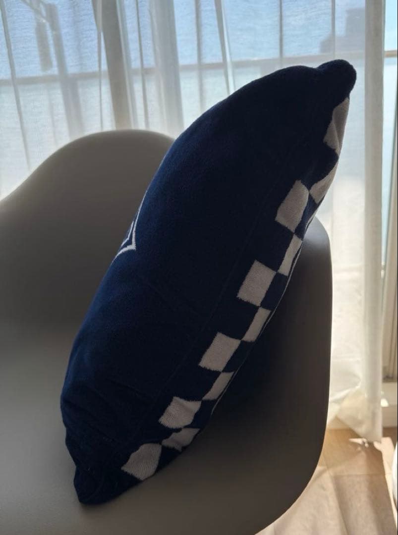 LOUIS VUITTONストライプロゴ クッション 保存袋付き