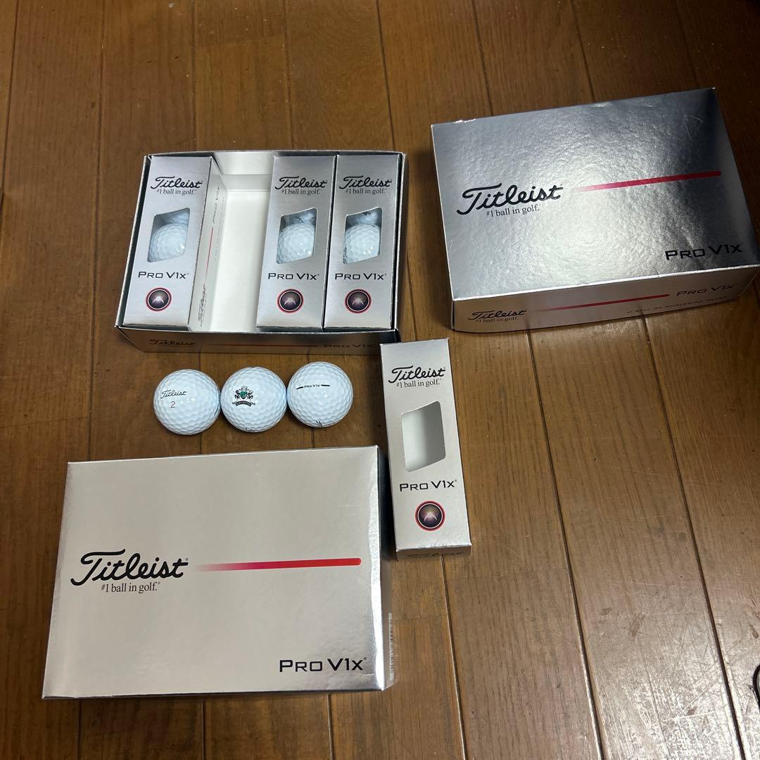 【新品】2025最新モデル　タイトリスト PRO V1x ホワイト 2ダース