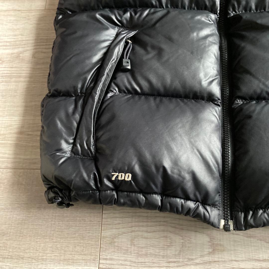 ノースフェイス ヌプシ ダウンジャケット ベスト レディース M センターロゴ