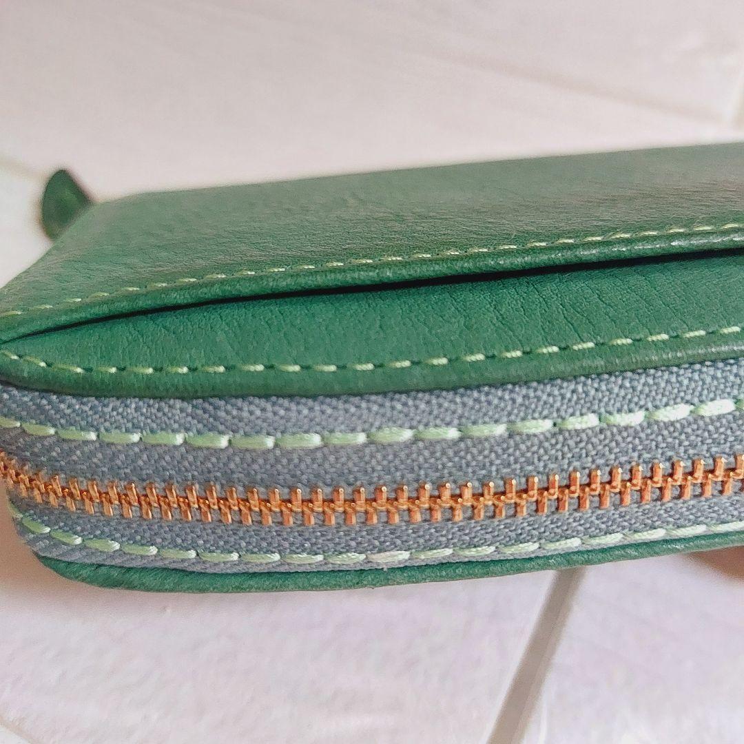 未使用✨Dakotaゼオライトレザー長財布　多収納♪ラウンドファスナー