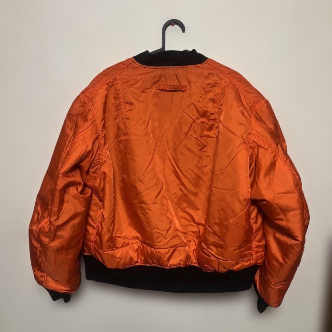 【希少・USA製】ALPHA アルファ MA-1 フライトジャケット XL 黒