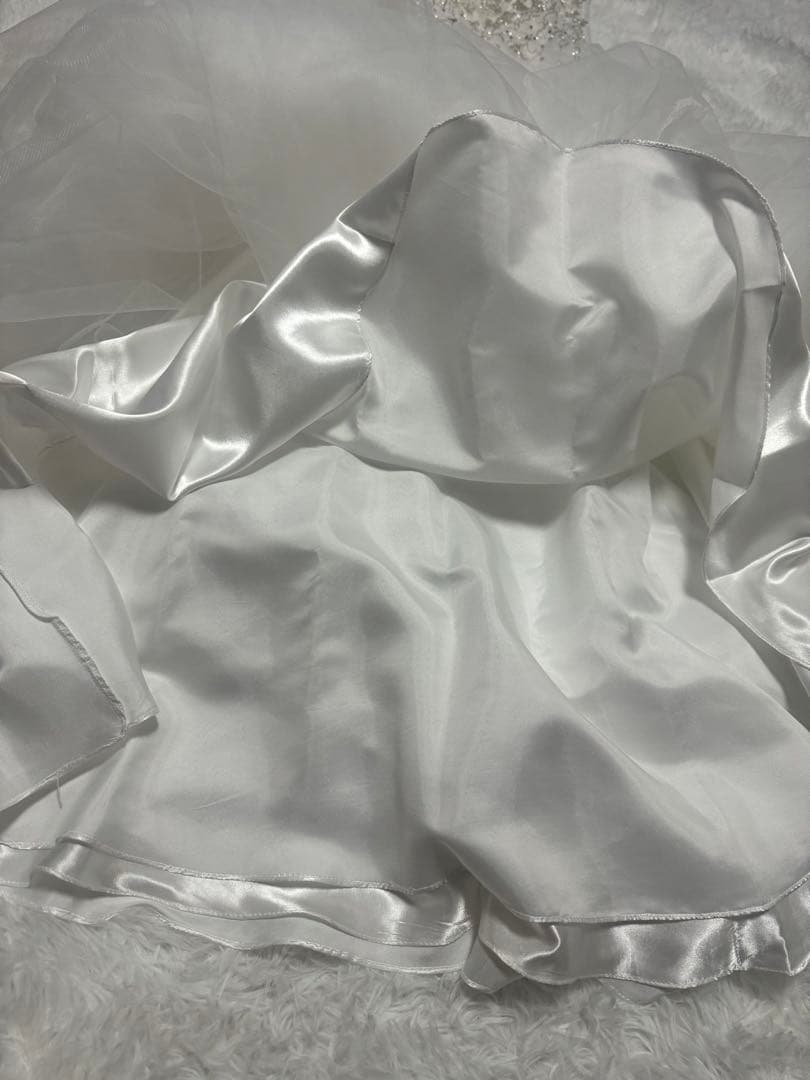 【JEAN MACLEAN】バースデードレス ロング 白 オフショル S