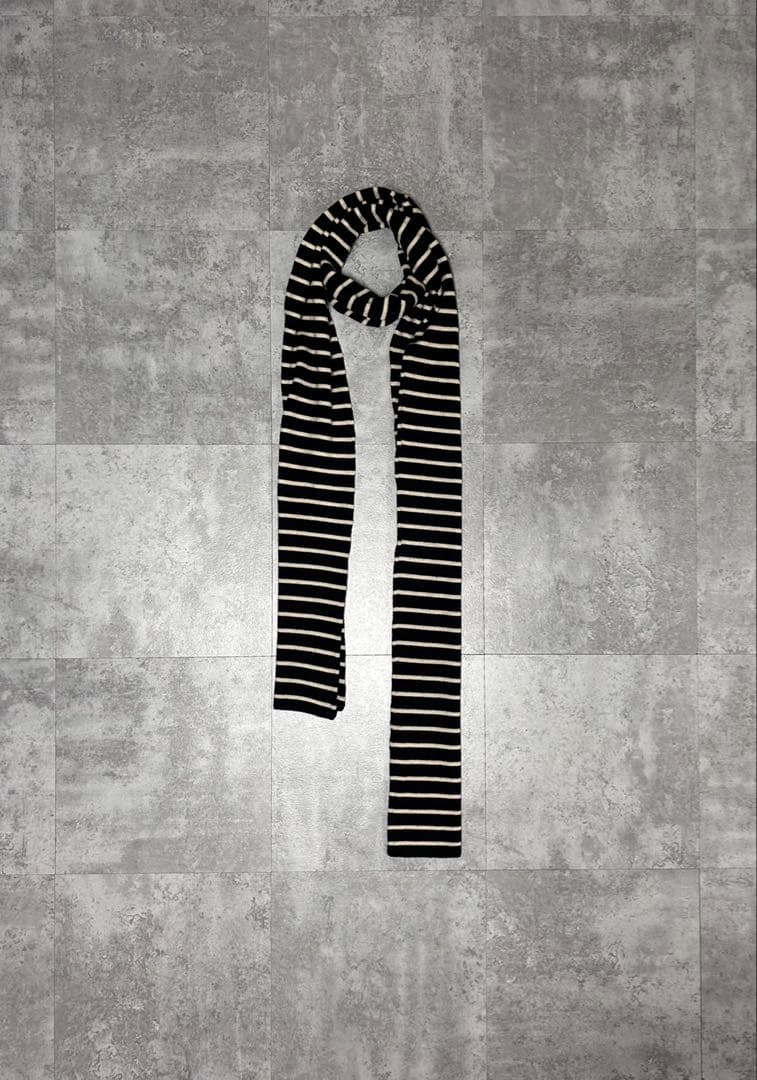 Dior Homme AW06 ボーダー　ウール　ストール　マフラー