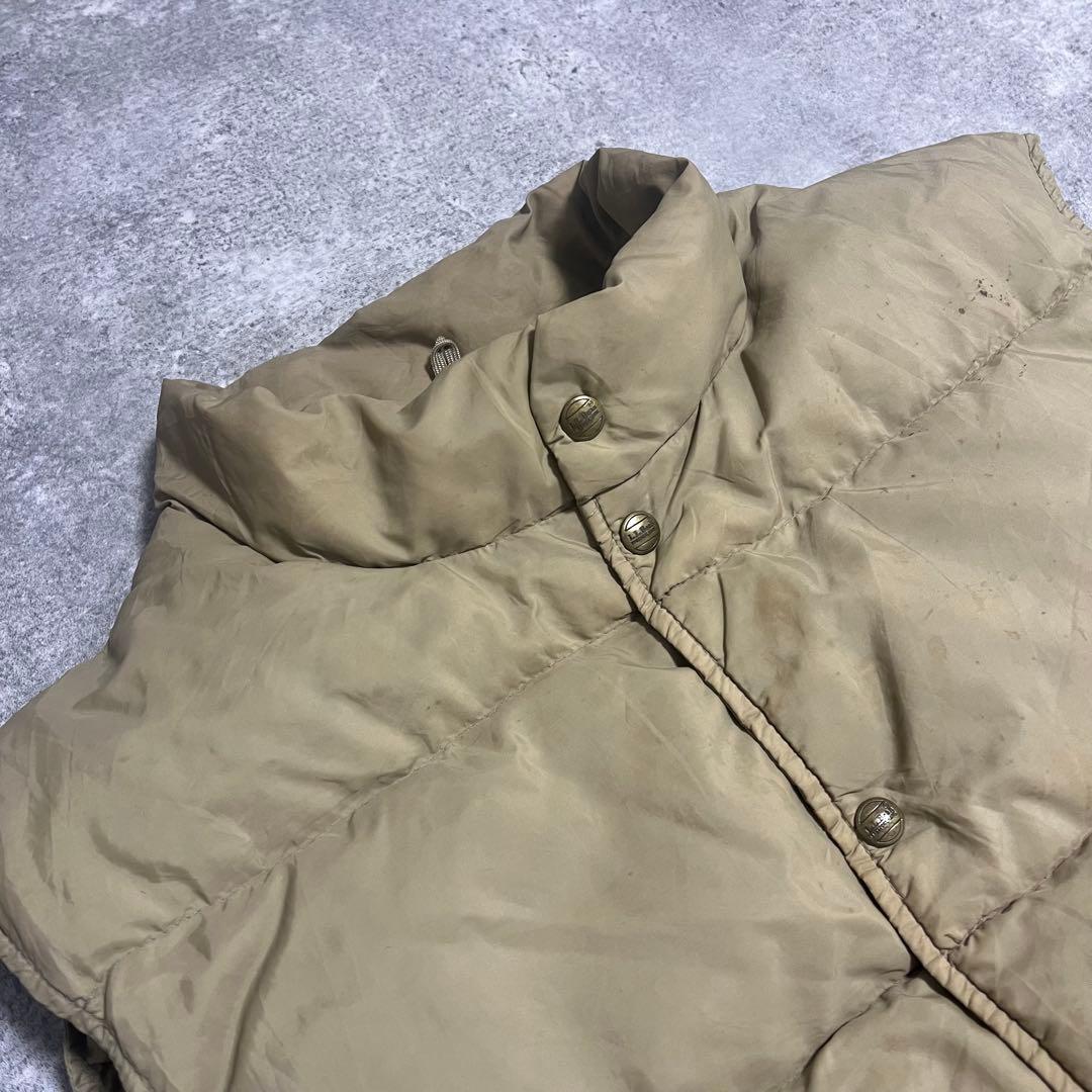 80s 90s L.L.Bean ダウンベスト　ベージュ