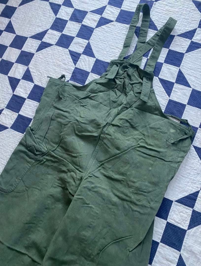 DEADSTOCK】40s us navy サルベージパンツ オーバーオール