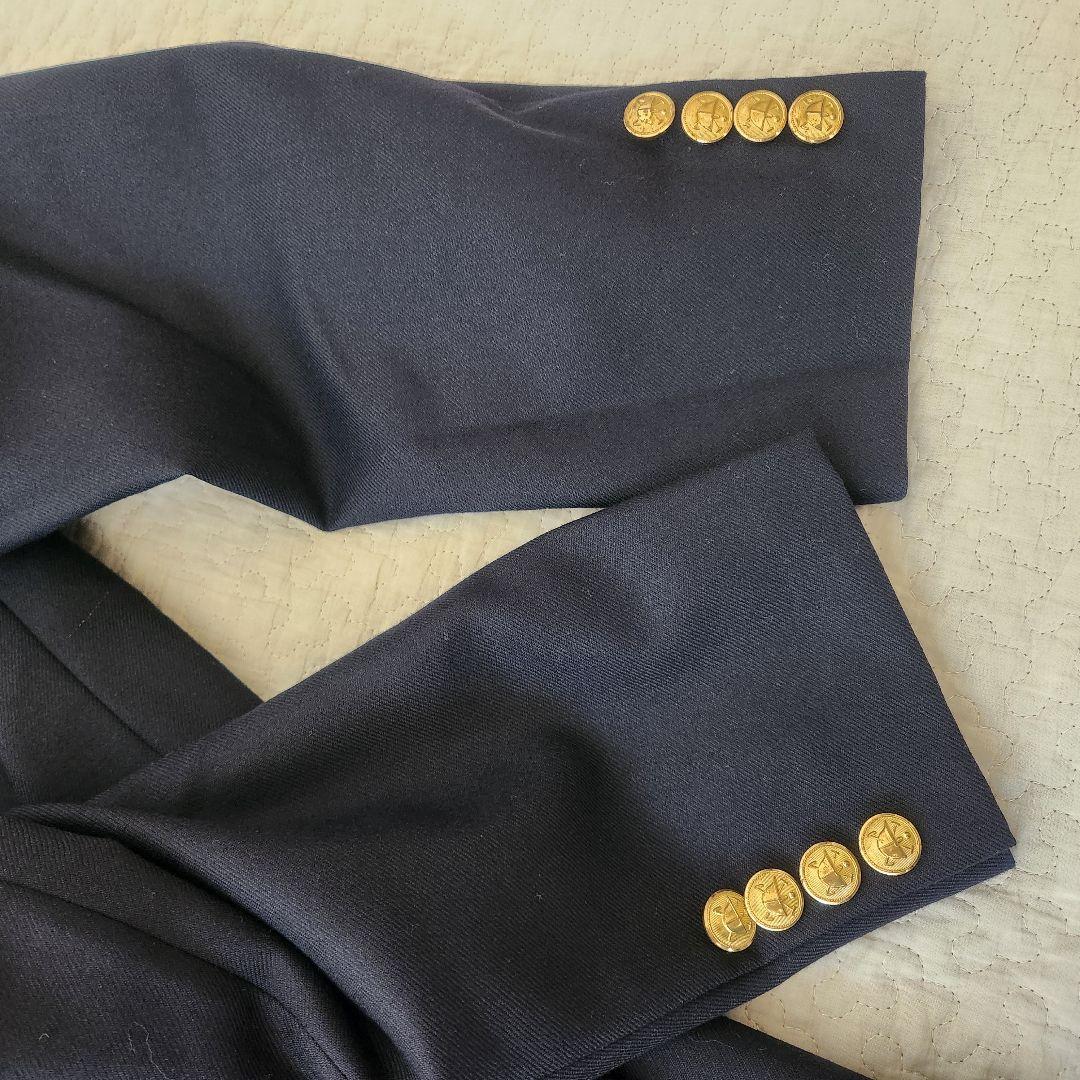 美品★ポロラルフローレン　ブレザー　ジャケット　上着　紺ブレ　金ボタン