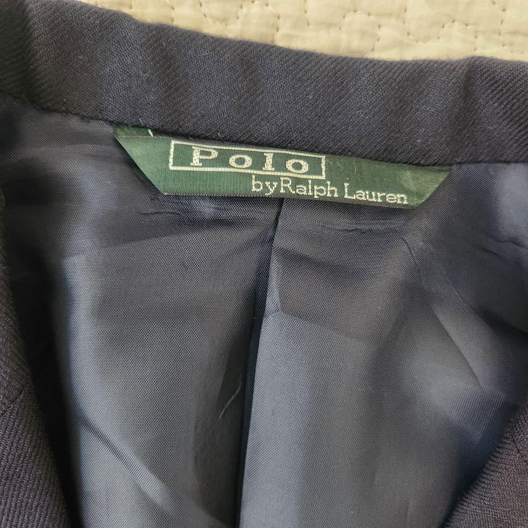 美品★ポロラルフローレン　ブレザー　ジャケット　上着　紺ブレ　金ボタン