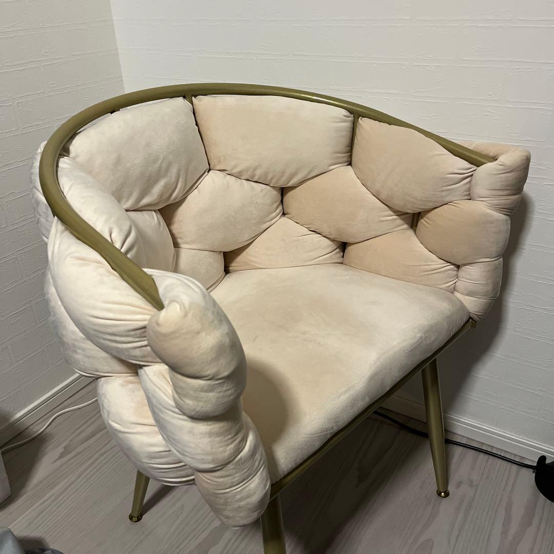 【ここあ】ダイニングチェア シングルソファ ドレッサー 1人がけ 北欧