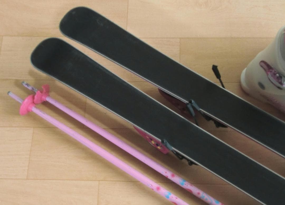 ■■送料無料■KAZAMA■子供用スキー4点セット■106/21■WAX済■■