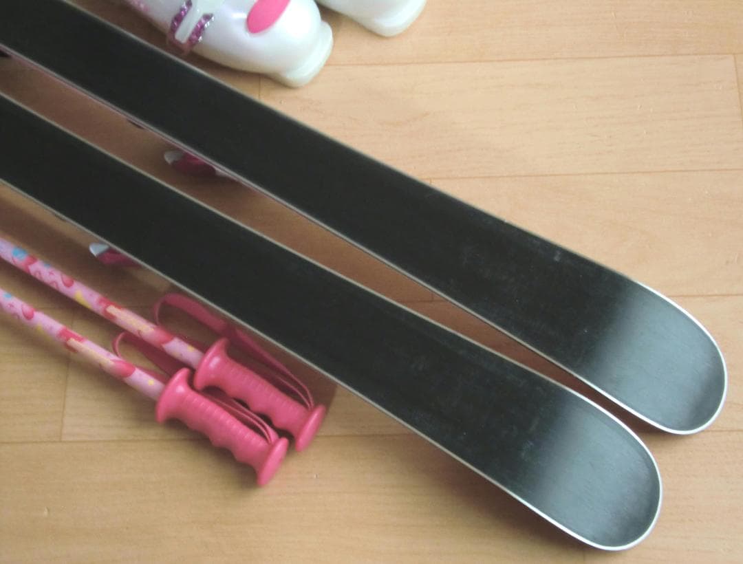 ■■送料無料■KAZAMA■子供用スキー4点セット■106/21■WAX済■■