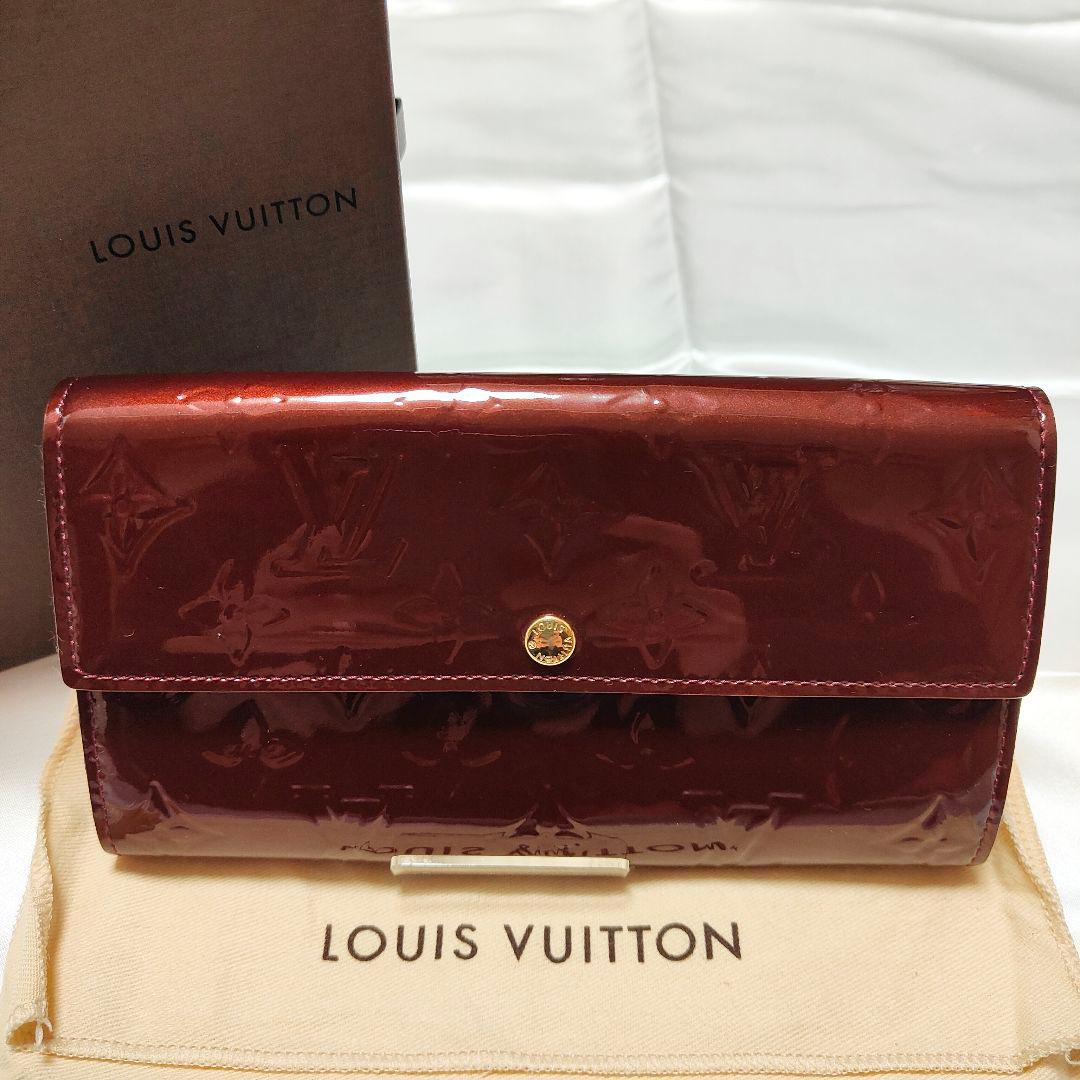 ★美品 ヴィトン Louis Vuitton 財布 ポルトフォイユサラ ヴェルニ