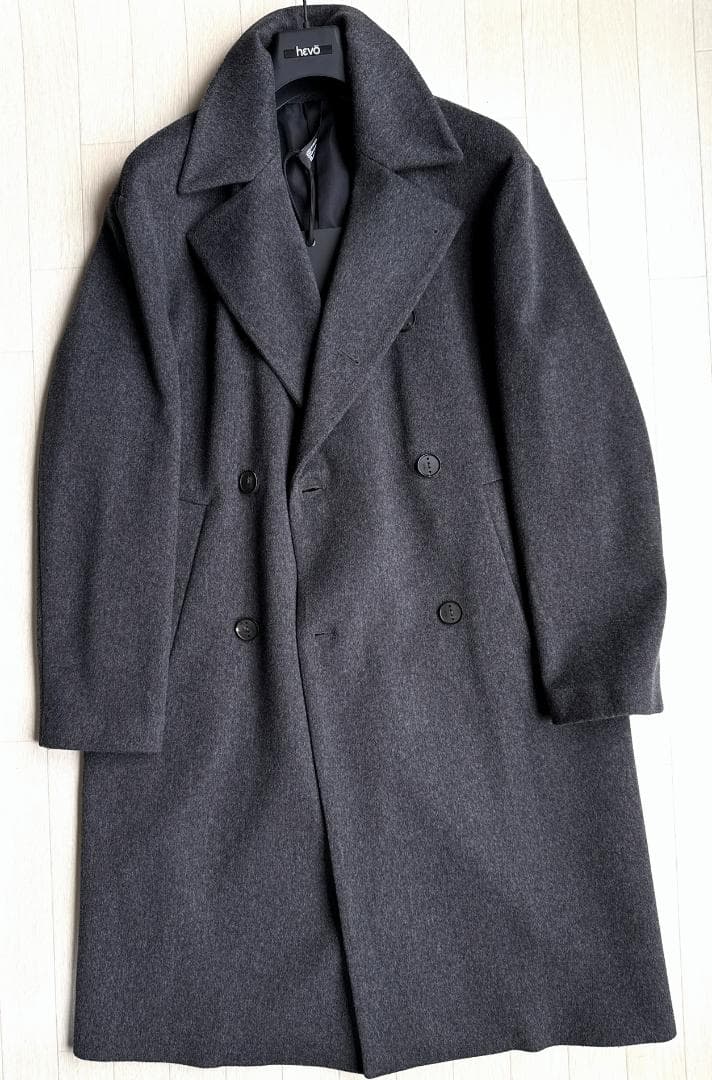 24AW Hevo ANDRIA ウール ビーバー フランネル ダブル コート