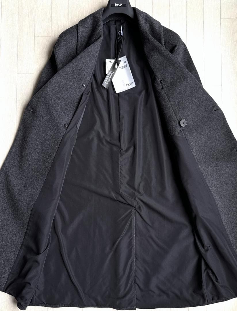 24AW Hevo ANDRIA ウール ビーバー フランネル ダブル コート