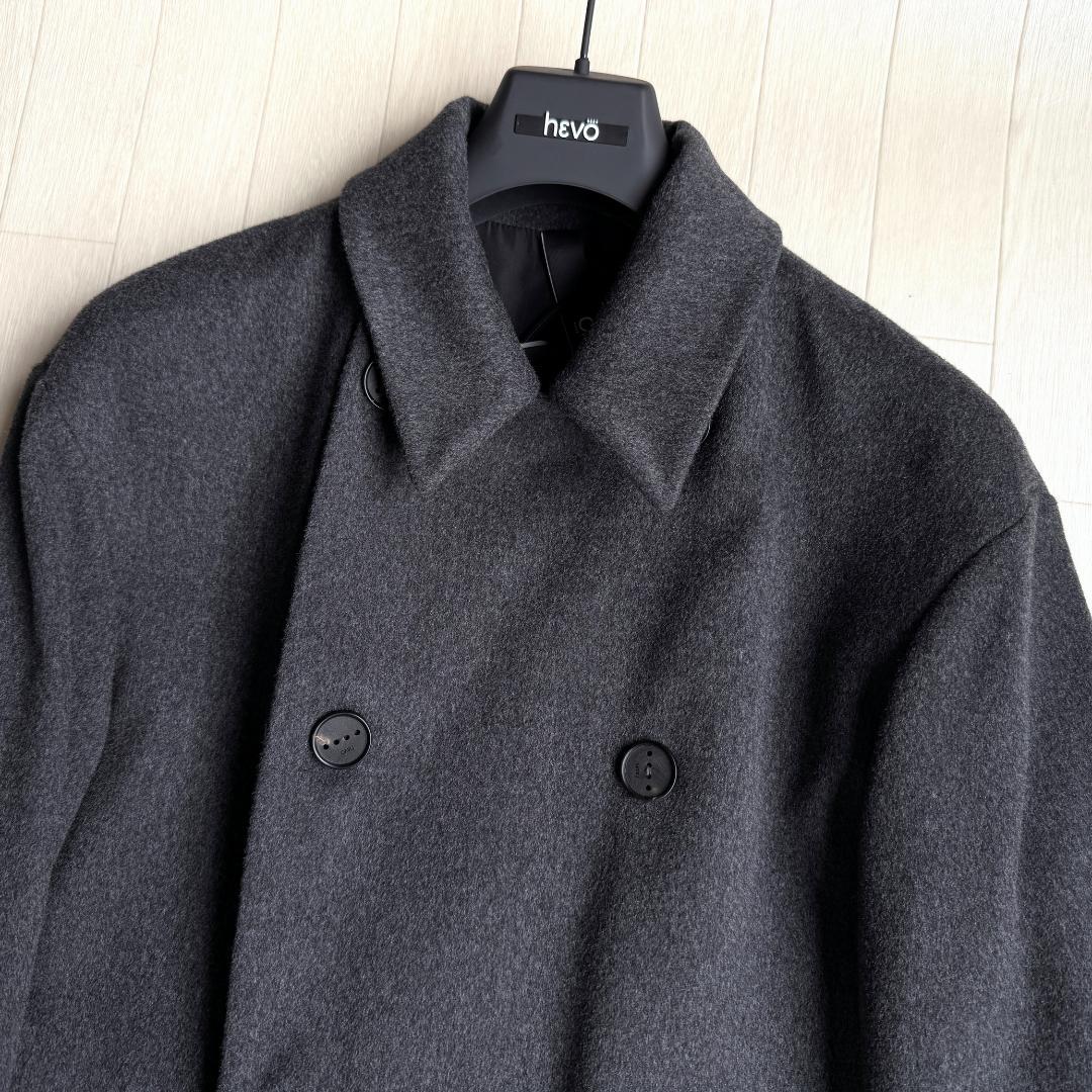 24AW Hevo ANDRIA ウール ビーバー フランネル ダブル コート