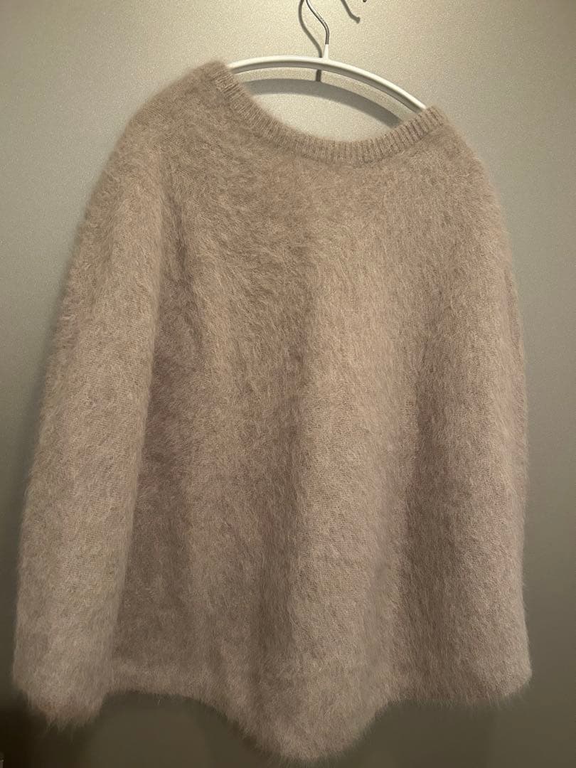 BEARDSLEY ファーニットポンチョ　モカ