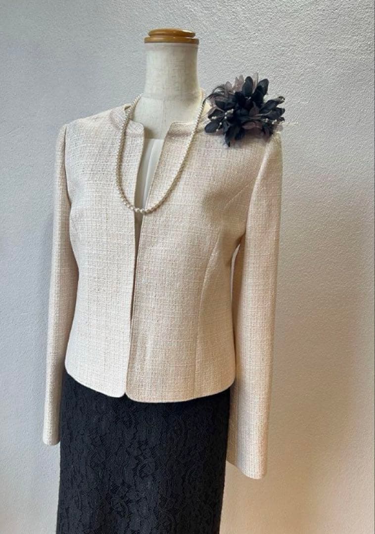 東京ソワール高級ラメ入り　9号　ジャケットアンサンブル