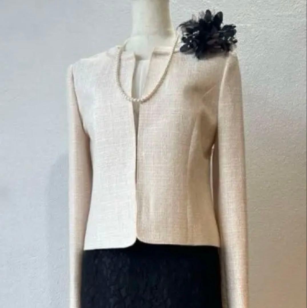 東京ソワール高級ラメ入り　9号　ジャケットアンサンブル