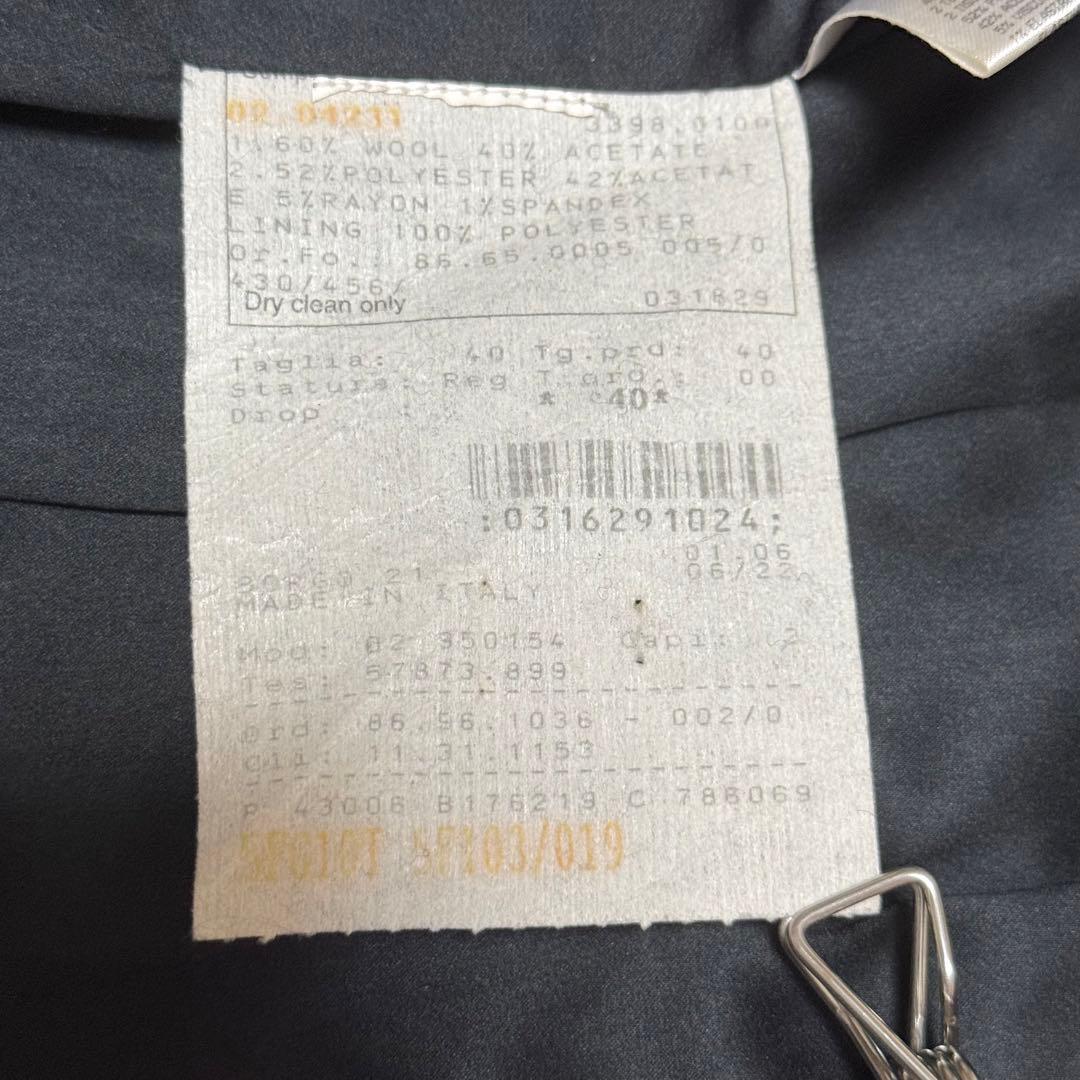 美品 ジョルジオアルマーニ テーラードジャケット ベロア シングル 黒